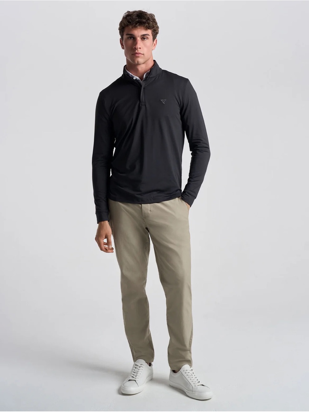 Birddogs Stretch Khakis Slim Fit Pants Unlined 32”x32” Casual Golf Comfort Beige